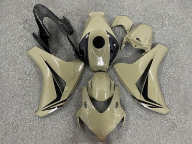 2008-2011 Honda CBR1000RR Motorcycle Fairings - Desert Tan Glossy Black OEM Style