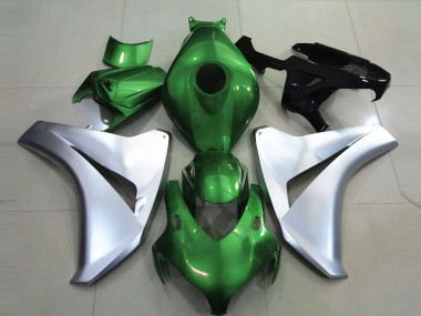 2008-2011 Honda CBR1000RR Motorcycle Fairings - Silver Green