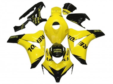 2008-2011 Honda CBR1000RR Motorcycle Fairings - Yellow Black Glossy Repsol