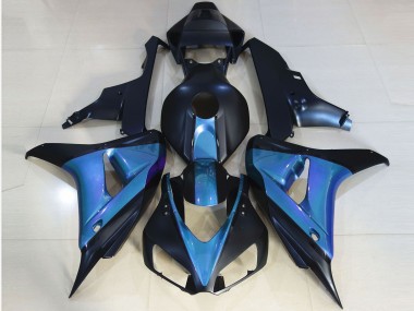 2006-2007 Honda CBR1000RR Motorcycle Fairings - Light Blue Matte Dark Blue