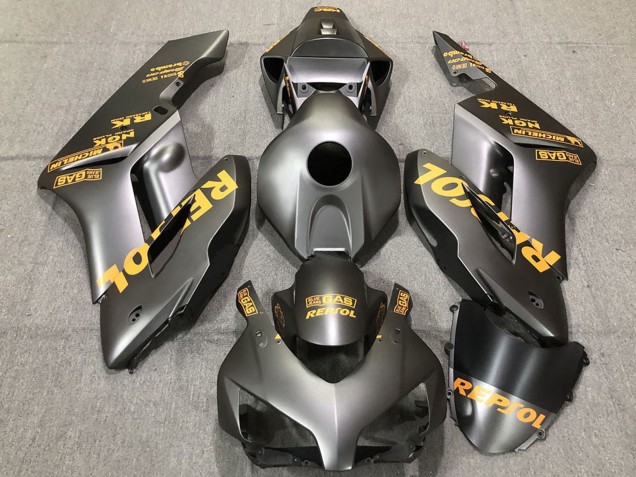 2004-2005 Honda CBR1000RR Motorcycle Fairings - Matte Grey Gold Repsol