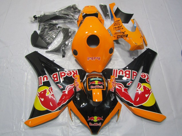 2008-2011 Honda CBR1000RR Motorcycle Fairings - Orange Yellow Glossy Black Red Bull