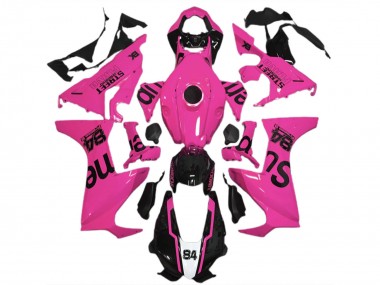 2017-2023 Honda CBR1000RR Motorcycle Fairings - Pink Glossy Black Street Flava