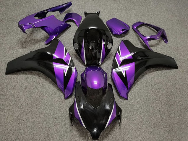 2008-2011 Honda CBR1000RR Motorcycle Fairings - Purple Glossy Black