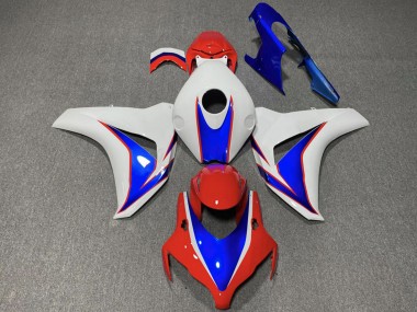 2008-2011 Honda CBR1000RR Motorcycle Fairing - White Blue Red