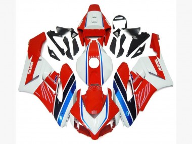 2004-2005 Honda CBR1000RR Motorcycle Fairings - White Red Blue Black Motul