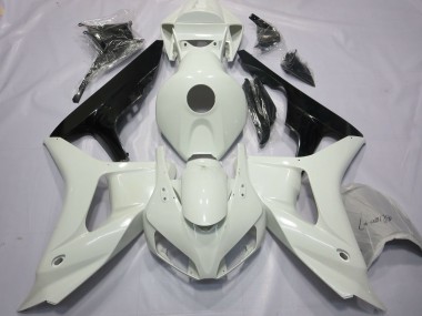 2006-2007 Honda CBR1000RR Motorcycle Fairings - White Glossy Black