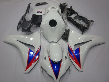 2008-2011 Honda CBR1000RR Motorcycle Fairings - White Blue Red