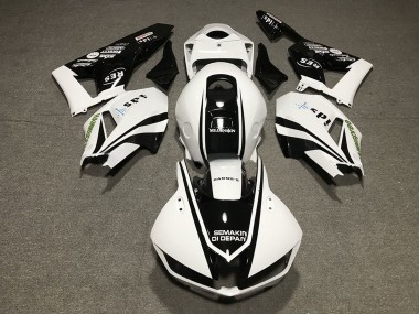 2013-2023 Honda CBR600RR Motorcycle Fairings - White Glossy Black