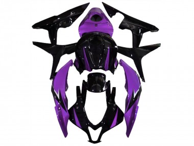 2007-2008 Honda CBR600RR Motorcycle Fairings - Purple Glossy Black