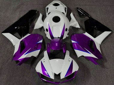2013-2023 Honda CBR600RR Motorcycle Fairings - White Purple Blue Glossy Black