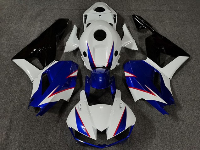 2013-2023 Honda CBR600RR Motorcycle Fairings - White Blue Glossy Black