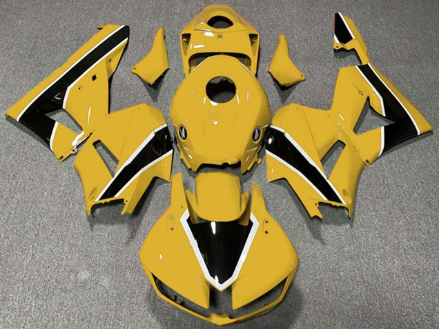 2013-2023 Honda CBR600RR Motorcycle Fairings - Yellow White Glossy Black
