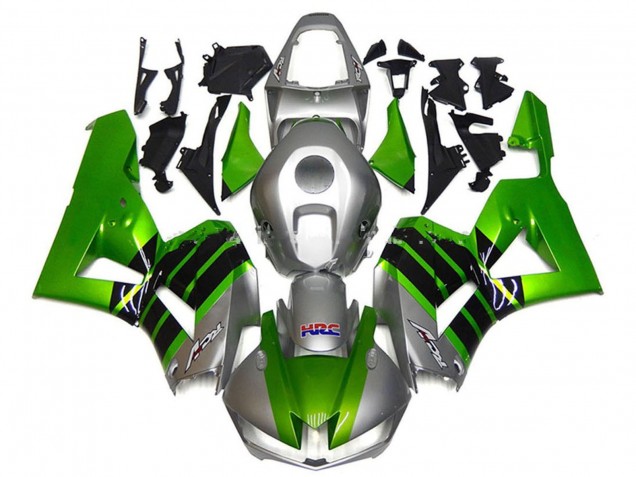 2013-2023 Honda CBR600RR Motorcycle Fairings - Silver Green Glossy Black HRC