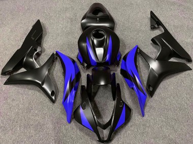 2007-2008 Honda CBR600RR Motorcycle Fairing - Blue Matte Black