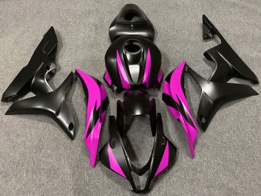 2007-2008 Honda CBR600RR Motorcycle Fairing - Pink Matte Black