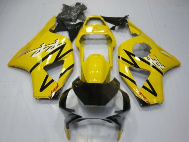 2002-2003 Honda CBR954RR Motorcycle Fairing - Yellow Glossy Black