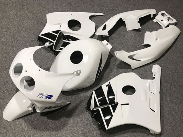 1990-1998 Honda CBR250RR Motorcycle Fairings - White Glossy Black