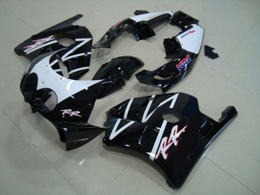1990-1998 Honda CBR250RR Motorcycle Fairings - White Glossy Black HRC