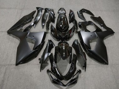 2009-2016 Suzuki GSXR 1000 Motorcycle Fairings - Glossy Black Matte Black