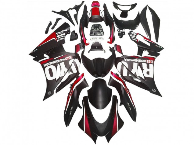 2017-2024 Suzuki GSXR 1000 Abs Motorcycle Fairings - Matte Black Red