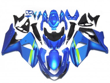 2009-2016 Suzuki GSXR 1000 Motorcycle Fairings - Blue Green Black