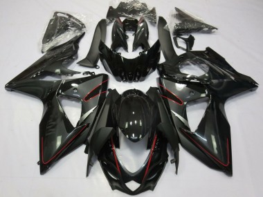 2009-2016 Suzuki GSXR 1000 Motorcycle Fairings - Glossy Black Red