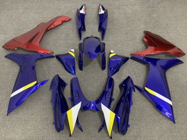 2011-2024 Suzuki GSXR 600 / GSXR 750 Motorcycle Fairings - Blue with Red Lowers
