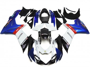 2011-2024 Suzuki GSXR 600 / GSXR 750 Abs Motorcycle Fairings - Blue White Red