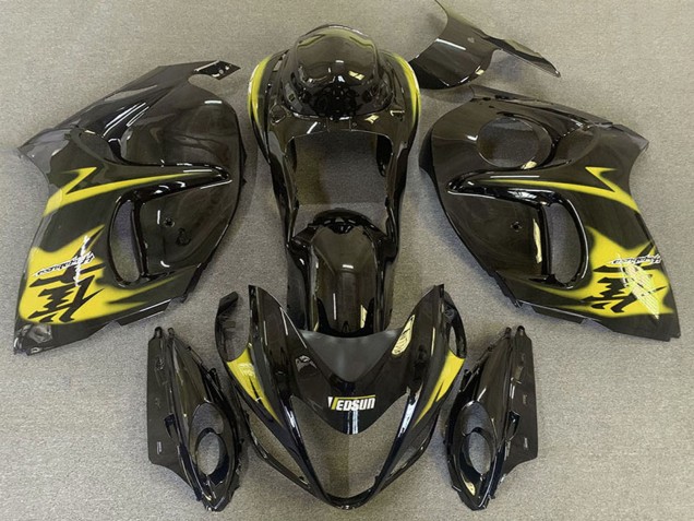 2008-2020 Suzuki GSXR 1300 Motorcycle Fairings - Glossy Black Yellow