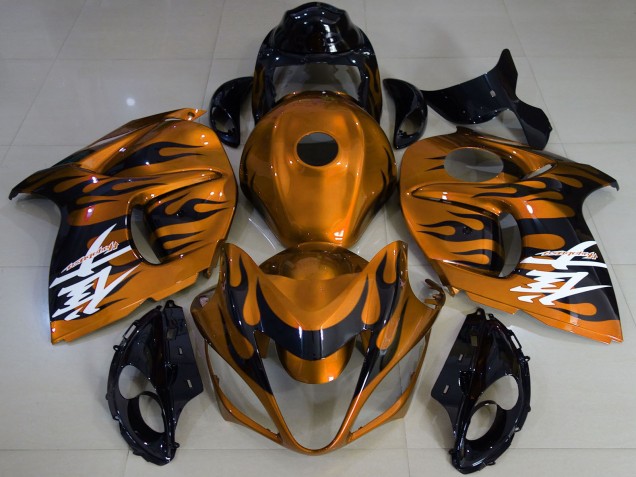 2008-2020 Suzuki GSXR 1300 Motorcycle Fairings - Glossy Orange Black