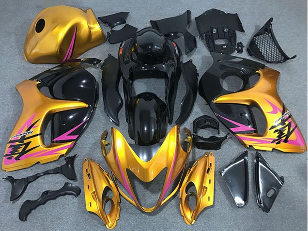2008-2020 Suzuki GSXR 1300 Motorcycle Fairings - Gold Pink Black