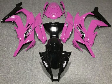 2011-2015 Kawasaki ZX10R Motorcycle Fairings - Pink Glossy Black