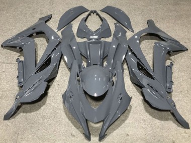 2016-2020 Kawasaki ZX10R Motorcycle Fairings - Nardo Grey Black Logo