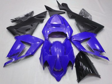 2004-2005 Kawasaki ZX10R Motorcycle Fairings - Pearl Blue Black