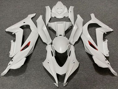 2016-2020 Kawasaki ZX10R Motorcycle Fairings - Pearl White Red Trim
