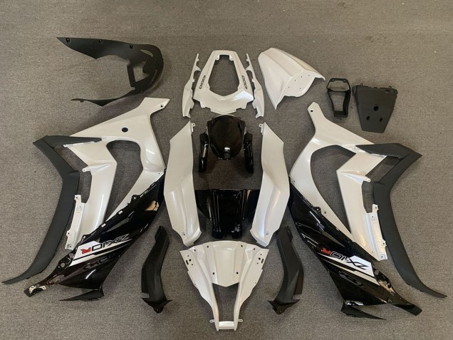 2011-2015 Kawasaki ZX10R Motorcycle Fairings - Pearl White Glossy Black Matte Black