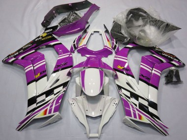 2011-2015 Kawasaki ZX10R Motorcycle Fairings - Purple Black White Yellow