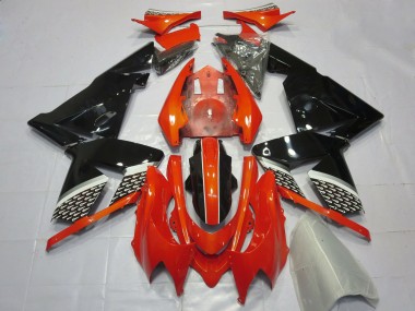 2004-2005 Kawasaki ZX10R Motorcycle Fairings - Red Black