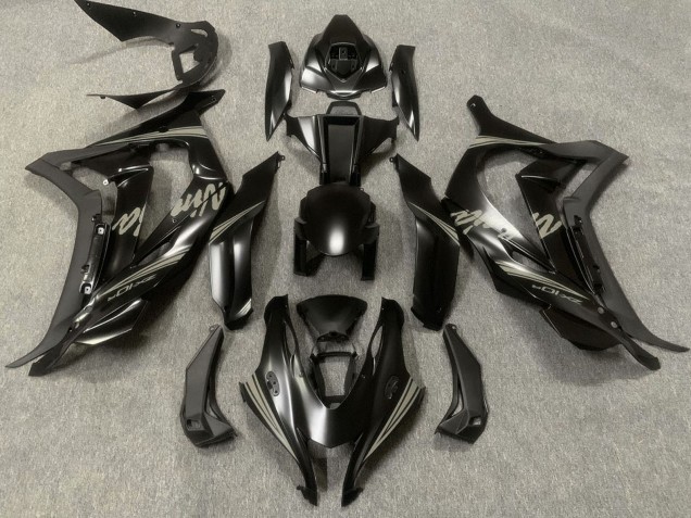2016-2020 Kawasaki ZX10R Motorcycle Fairings - Matte Black Grey Ninja