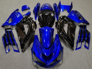2012-2024 Blue Glossy Black Kawasaki ZX14R ZZR 1400 Motorcycle Fairing