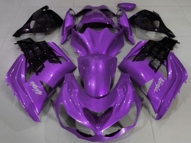 2012-2024 Purple Black Kawasaki ZX14R ZZR 1400 Motorcycle Fairing