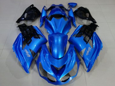 2012-2024 Blue Black Kawasaki ZX14R ZZR 1400 Motorcycle Fairings