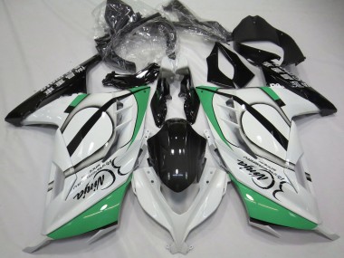 2013-2024 Kawasaki Ninja 300 Motorcycle Fairings - Glossy White Green Black