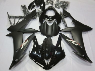 2004-2006 Yamaha R1 Motorcycle Fairing - Glossy Black Matte Black