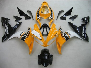 2004-2006 Yamaha R1 Motorcycle Fairings - Yellow White Black OEM Style