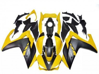 2015-2018 Yamaha R3 Motorcycle Fairings - Yellow Matte Black