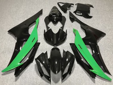 2008-2016 Yamaha R6 Motorcycle Fairing - Green Glossy Black