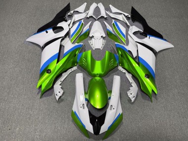 2017-2023 Yamaha R6 Motorcycle Fairings - White Blue Green