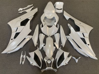 2006-2007 Yamaha R6 Motorcycle Fairings - Pearl White